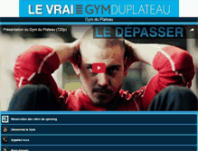 Tablet Screenshot of gymduplateau.com